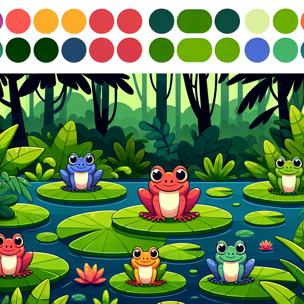 Happy Rainforest Frogs DIY Paint By Diamonds