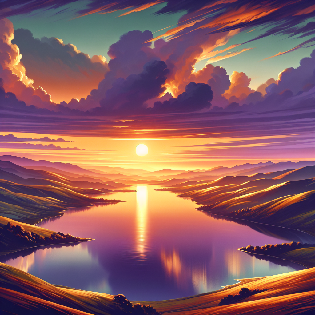 Majestic Landscape Vista Painting By Diamonds Kit