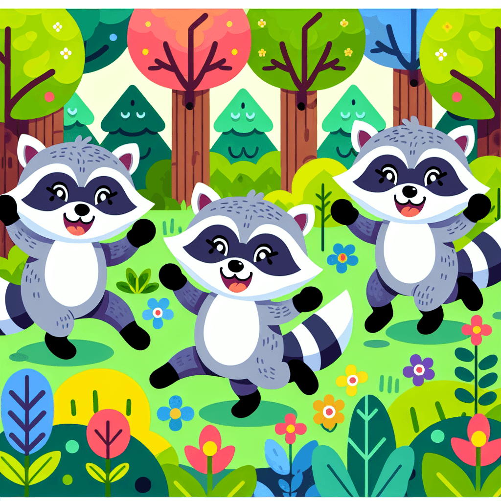 Curious Raccoons Paint By Color