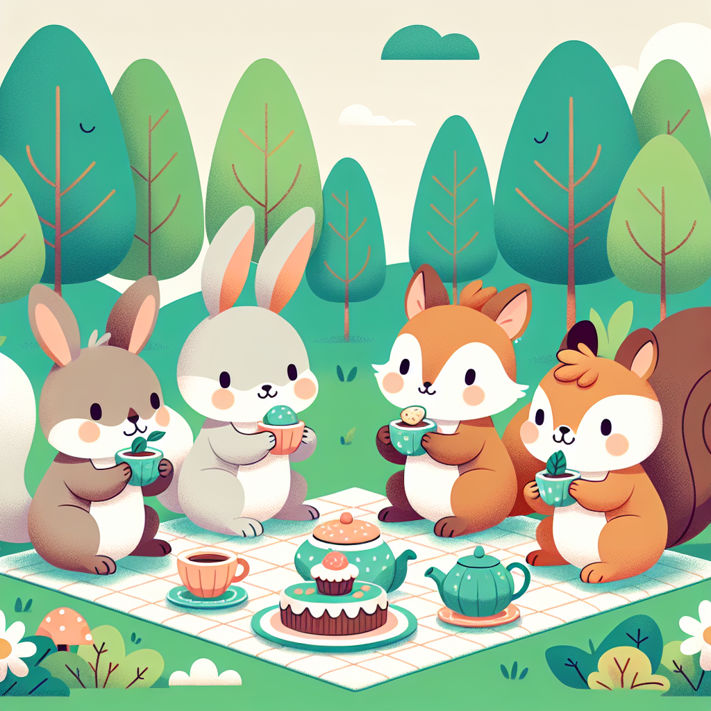 Enchanted Woodland Tea Party Paint By Color