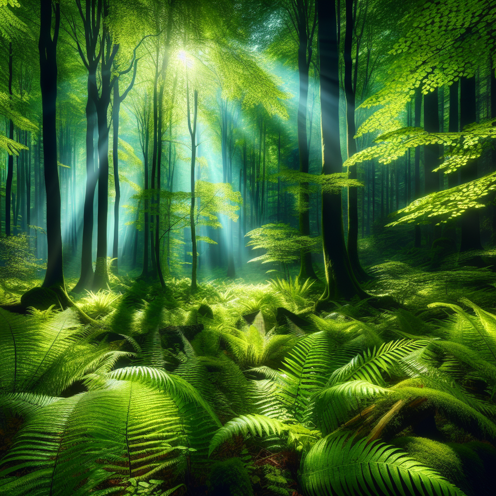 Forest Fern Serenity Paint By Diamond