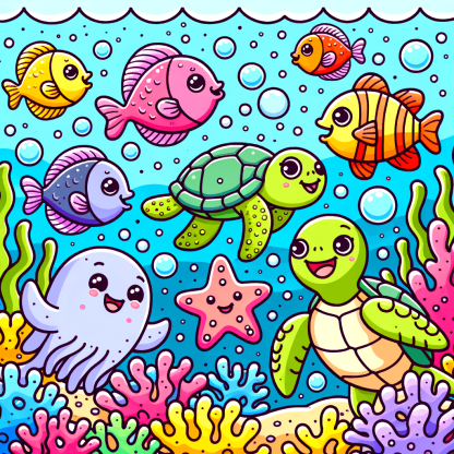 Charming Coral Reef Diamond Painting