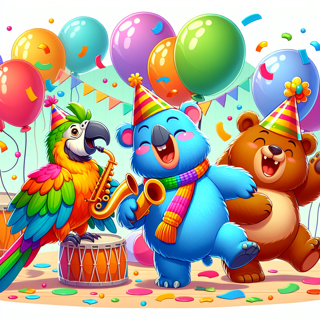 Giggling Party Animals Diamond Painting