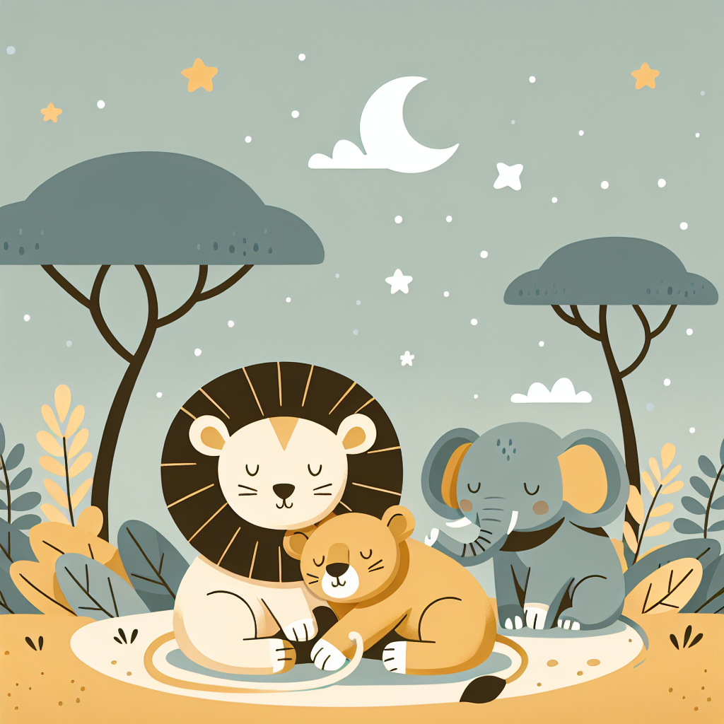 Safari Snuggle Time Paint By Diamonds