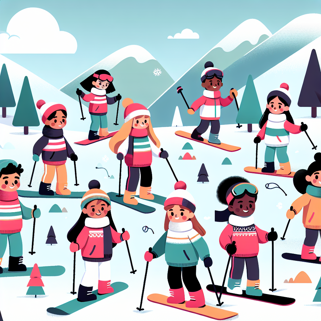 Winter Ski Adventure Painting Diamond Kit