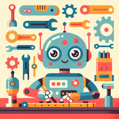 Inventor Robot's Workshop Paint By Diamonds Kits