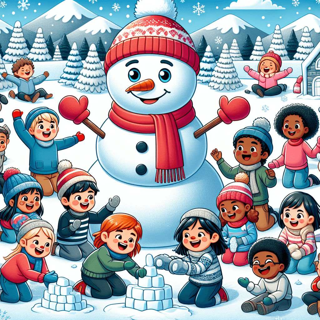 Playful Snowman Frolic Paint By Color