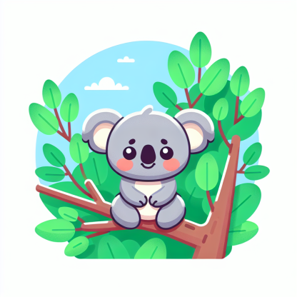 Cheerful Koala Bear Paint By Diamonds Art