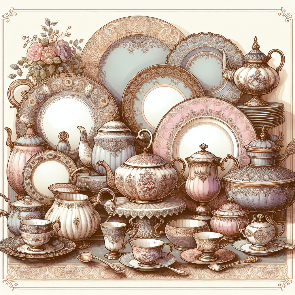 Elegant Victorian Tea Party Painting Diamond Kit
