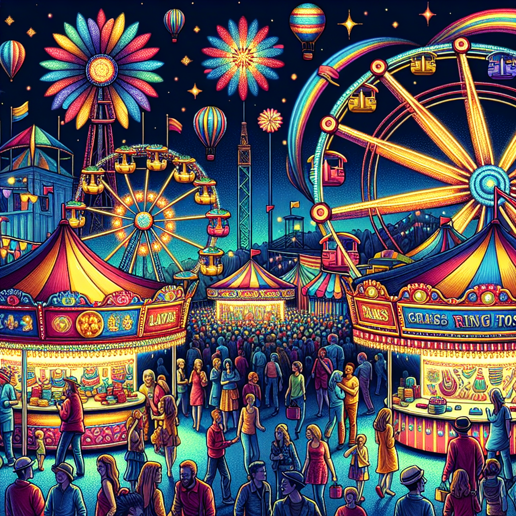 Vibrant Carnival Night Paint By Diamonds