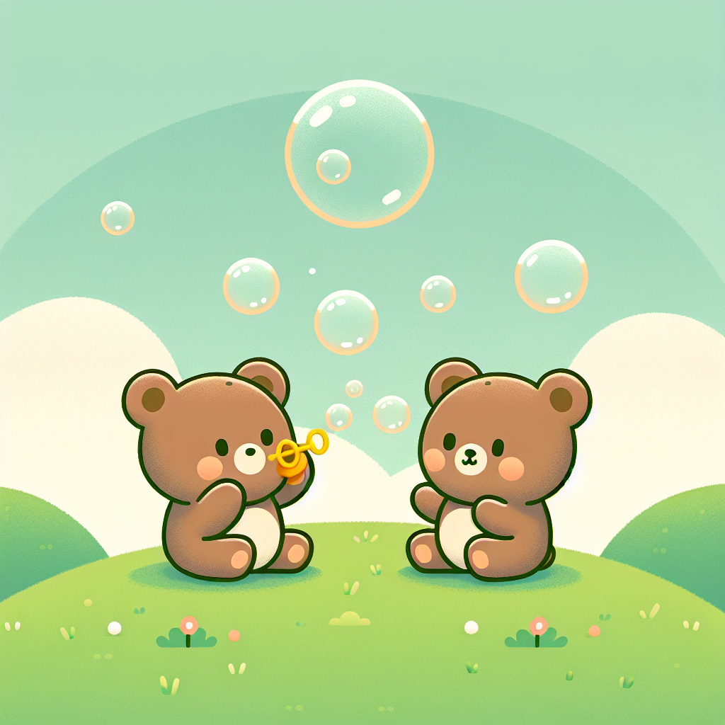 Bubble Blowing Bears Paint By Diamond