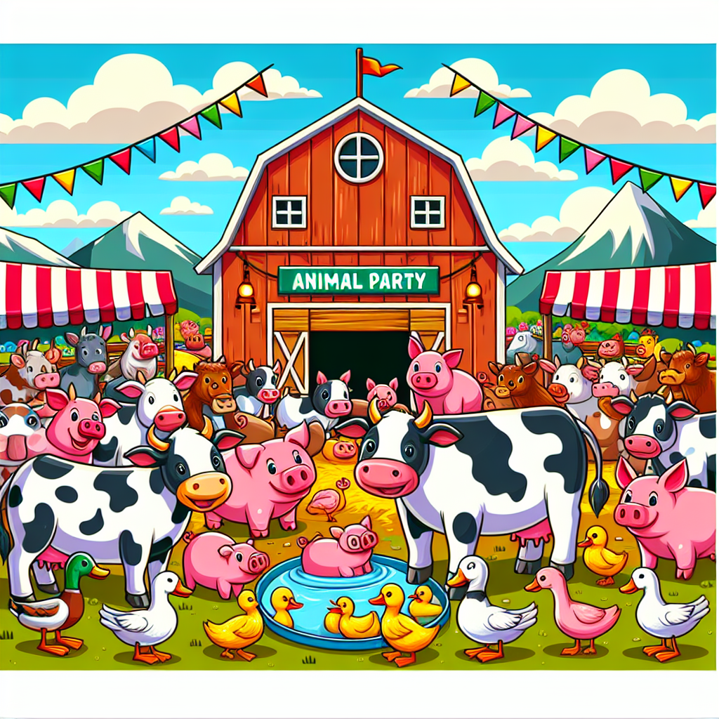 Farm Animal Festival Diamond Painting