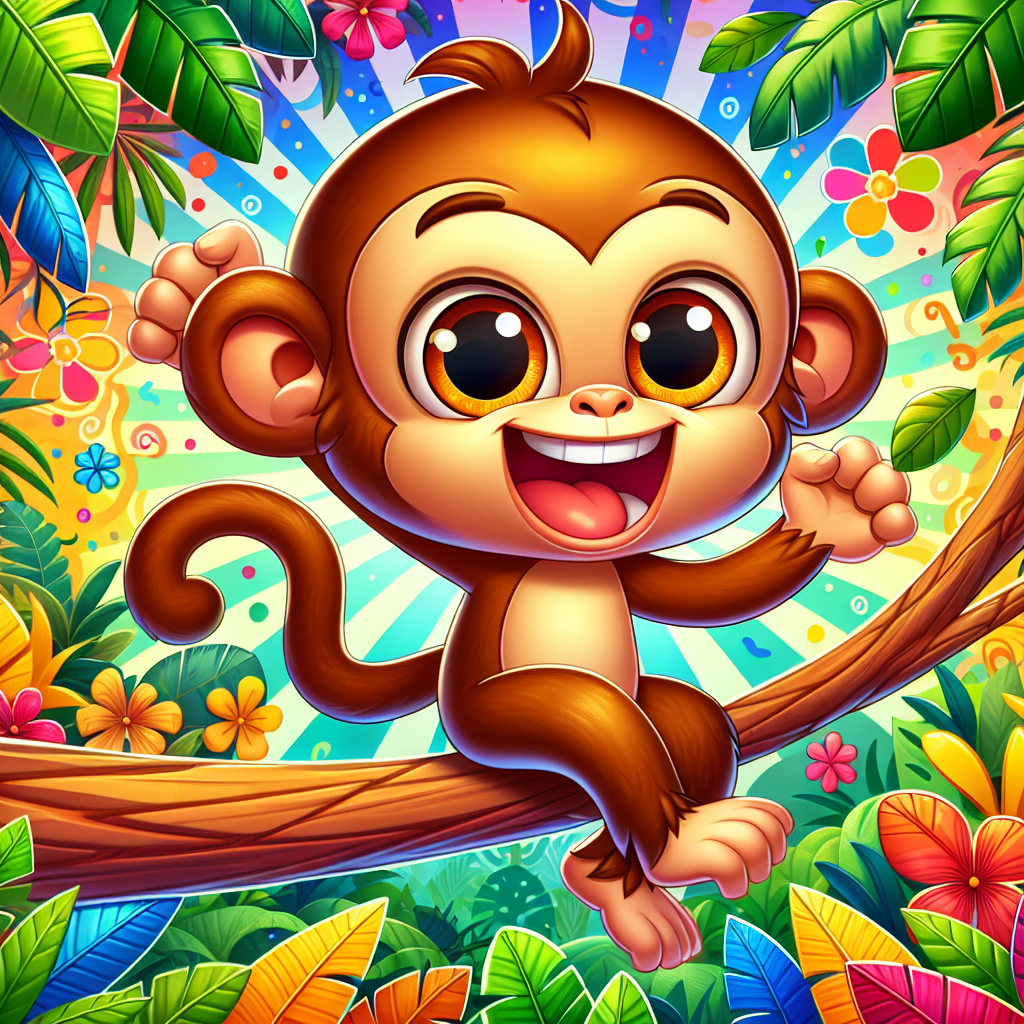 Joyful Monkey Diamond Painting