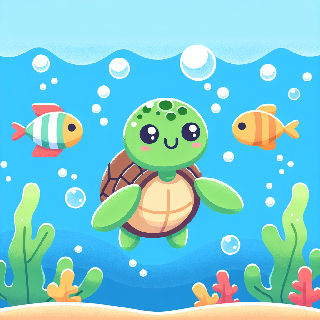 Bubbly Ocean Turtle Paint By Diamond