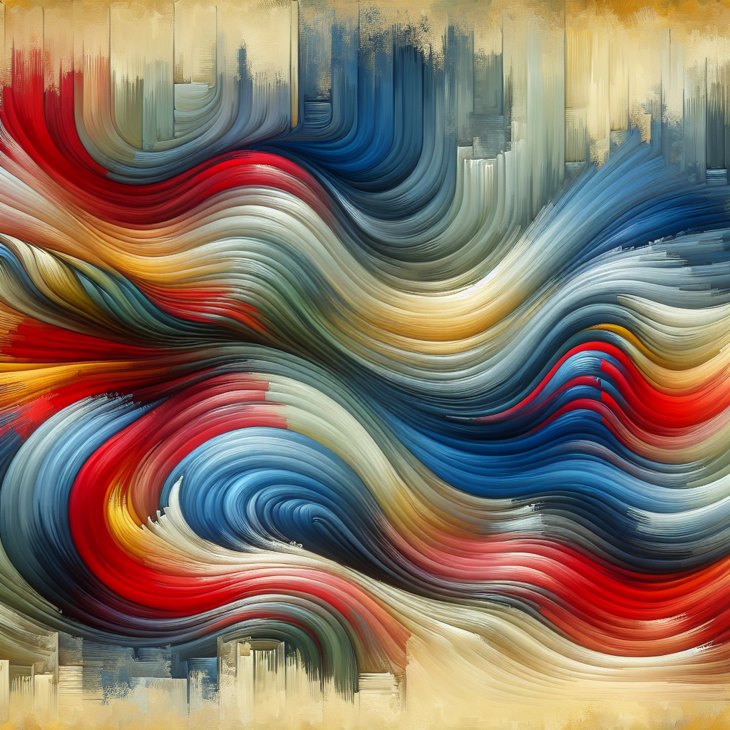 Energetic Abstract Waves DIY Paint By Diamonds