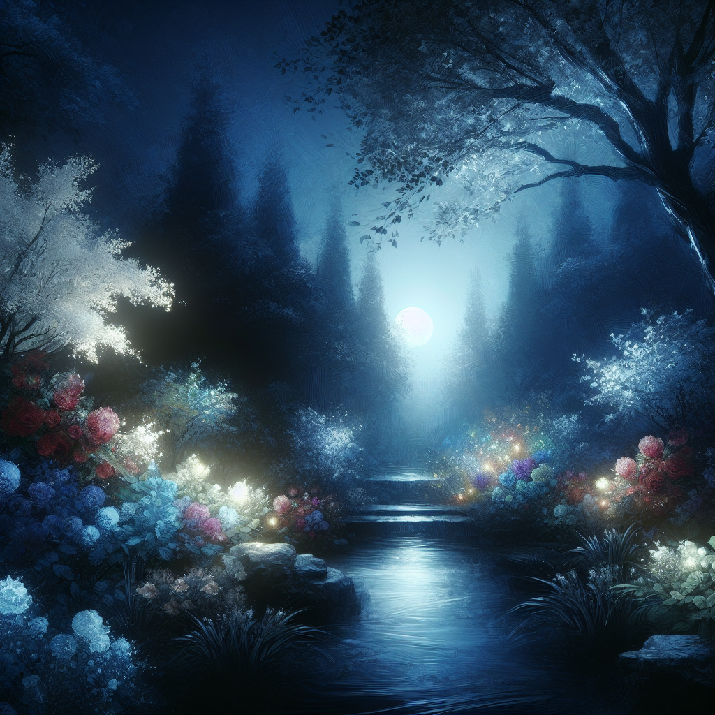 Mysterious Night Garden DIY Paint By Diamonds