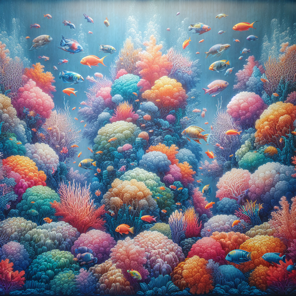 Lovely Ocean Coral Painting Diamond Kit