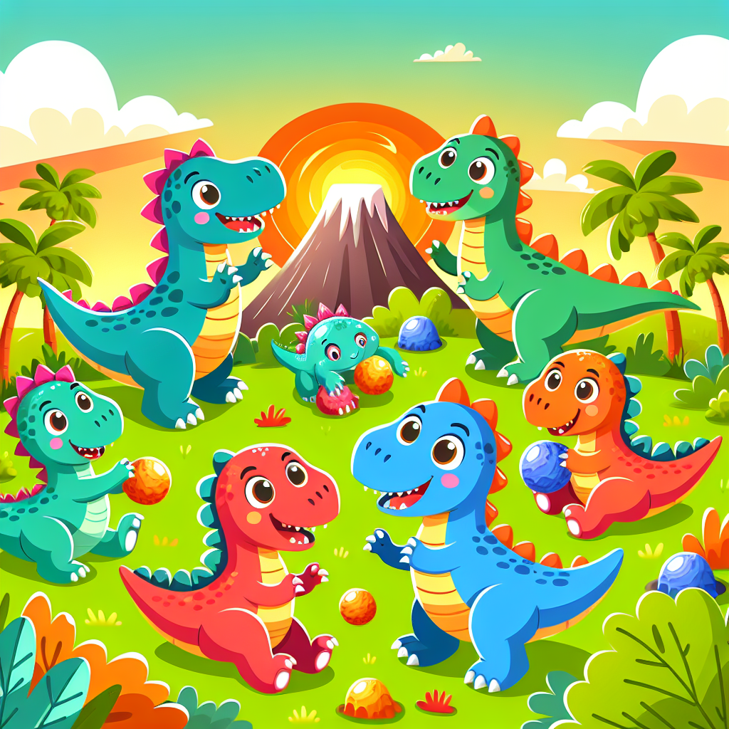Dino Playtime Adventures Paint By Diamond