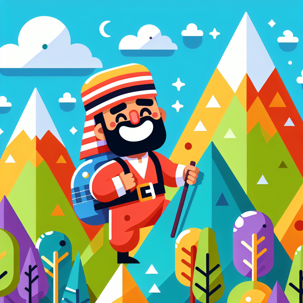 Jovial Mountain Hike Paint By Diamond