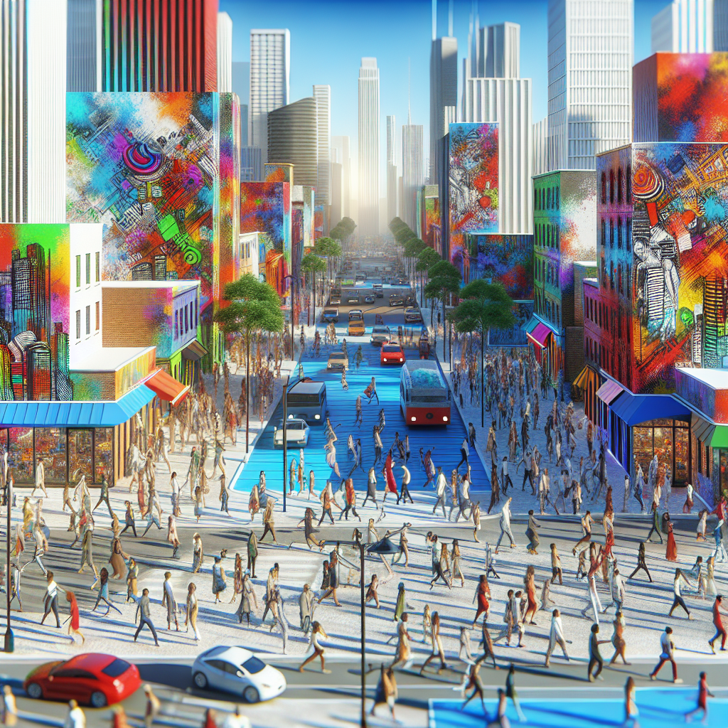 Vibrant Urban Scene Diamonded Painting Kits