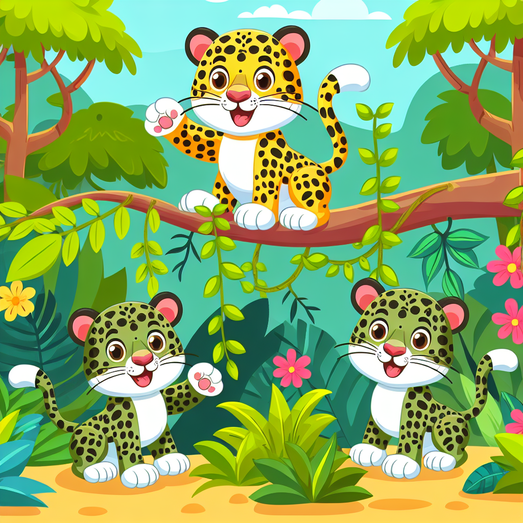 Joyful Jungle With Laughing Leopards Paint By Diamond