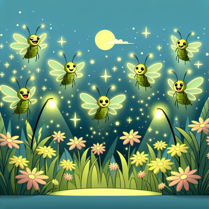 Friendly Firefly Dance Paint By Diamonds Art