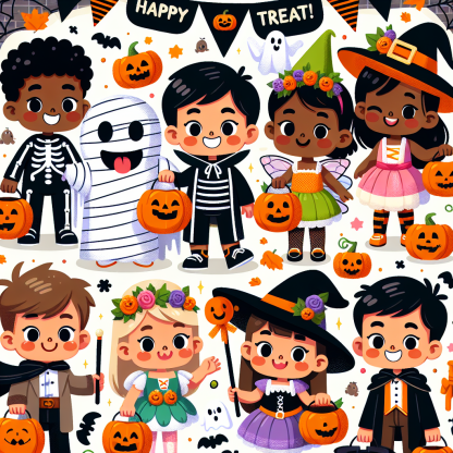 Joyful Halloween Celebration Paint By Diamonds Art