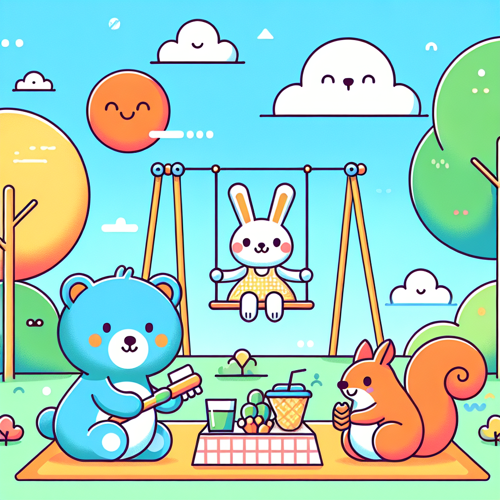 Animal Pals In The Park Paint By Color