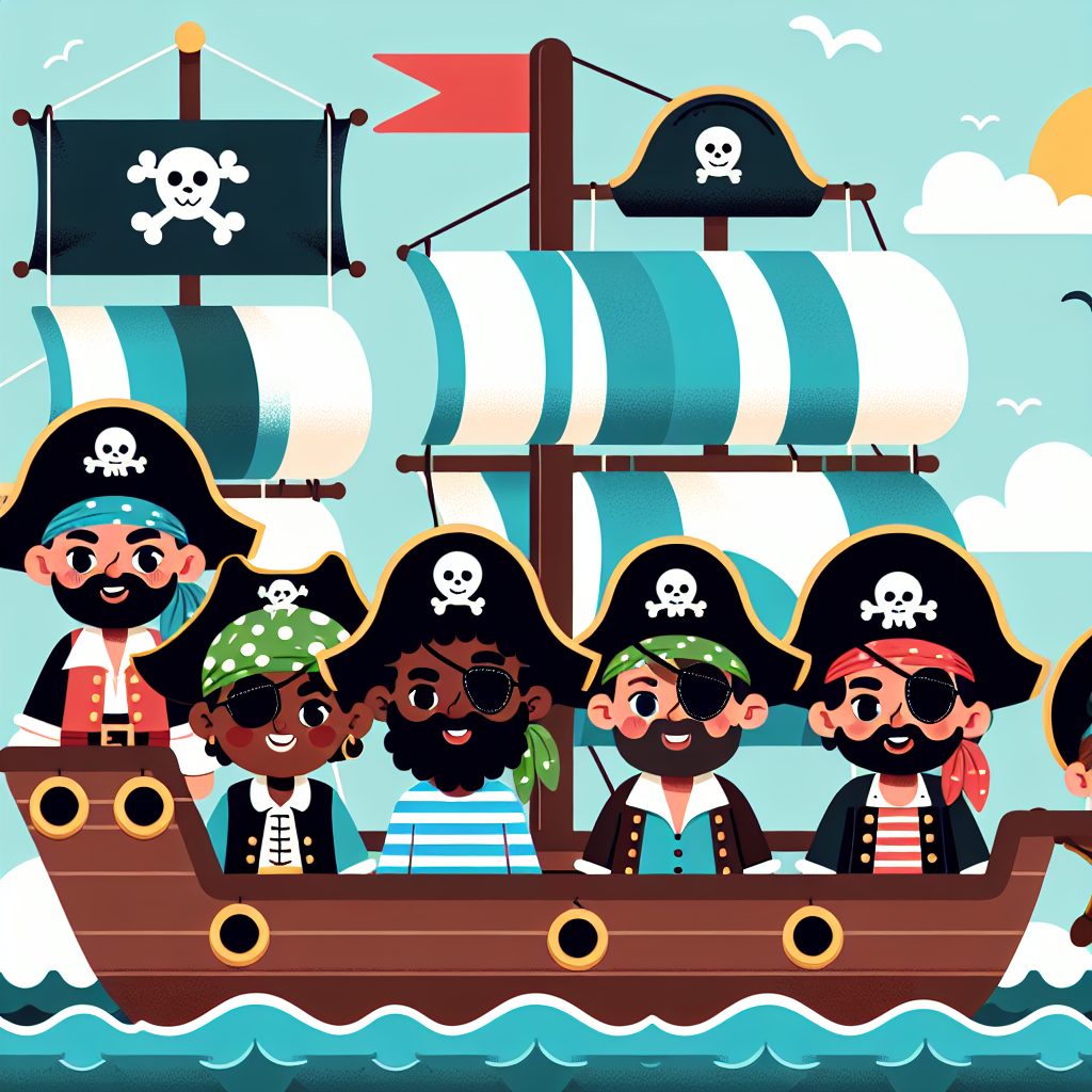Pirate Crew's High Sea Adventure Paint By Diamond