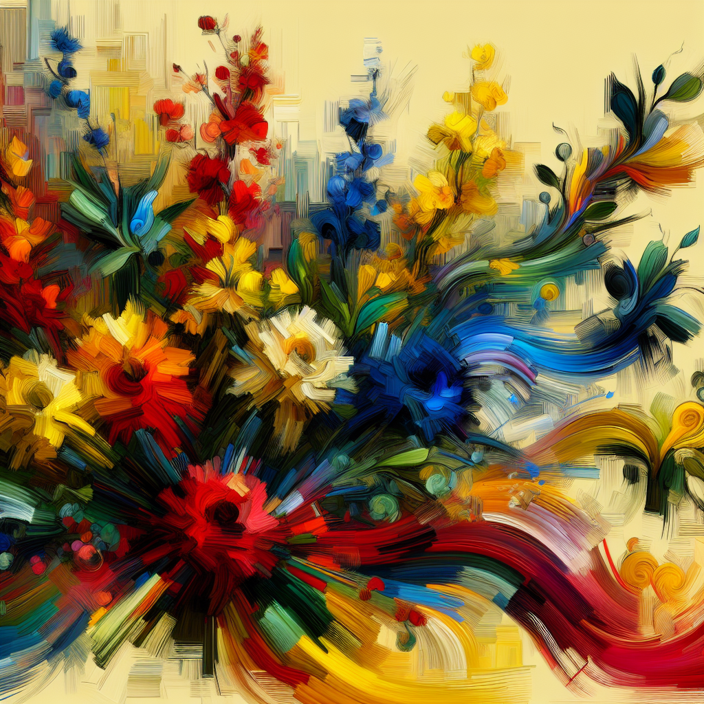 Bold Floral Explosion Diamonded Painting Kits