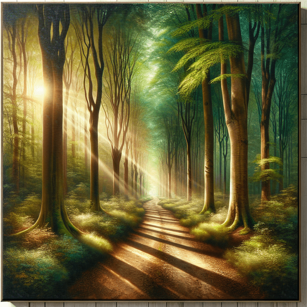 Charming Woodland Walk Painting By Diamonds Kit