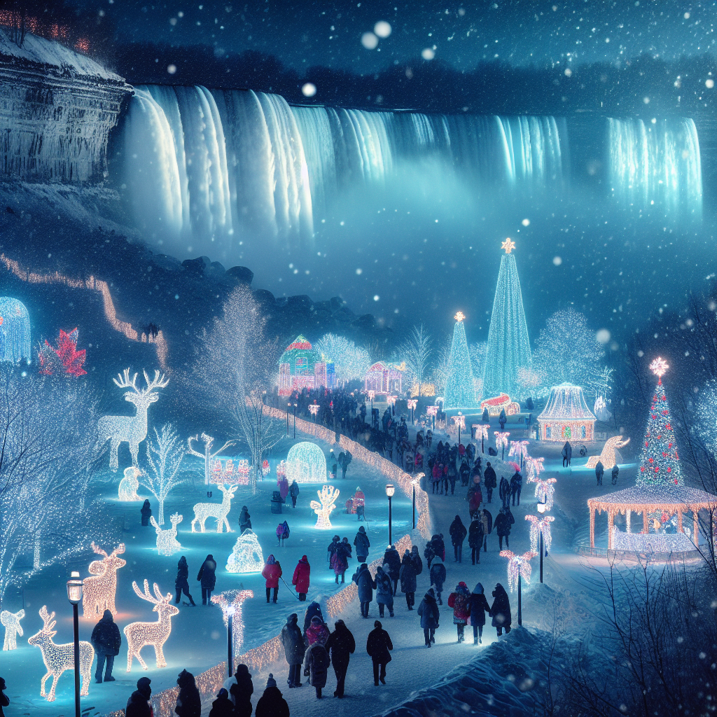 Winter Festival Of Lights - Niagara Falls Paint By Diamonds Art