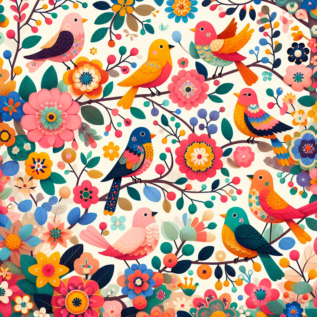 Charming Birds Painting Diamond Kit