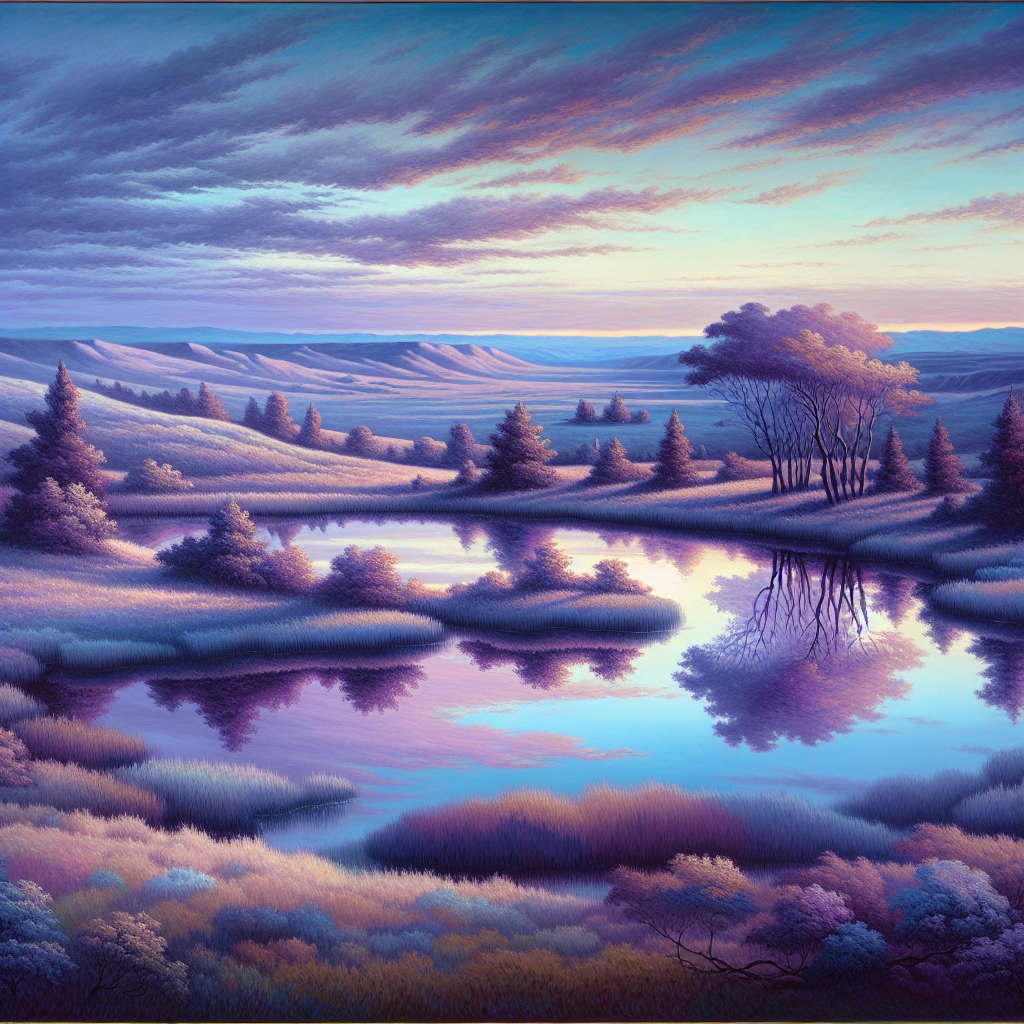 Enchanting Twilight Landscape Diamond Painting