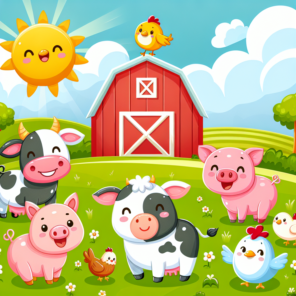 Sunny Farmyard Frolic Diamonded Painting Kits