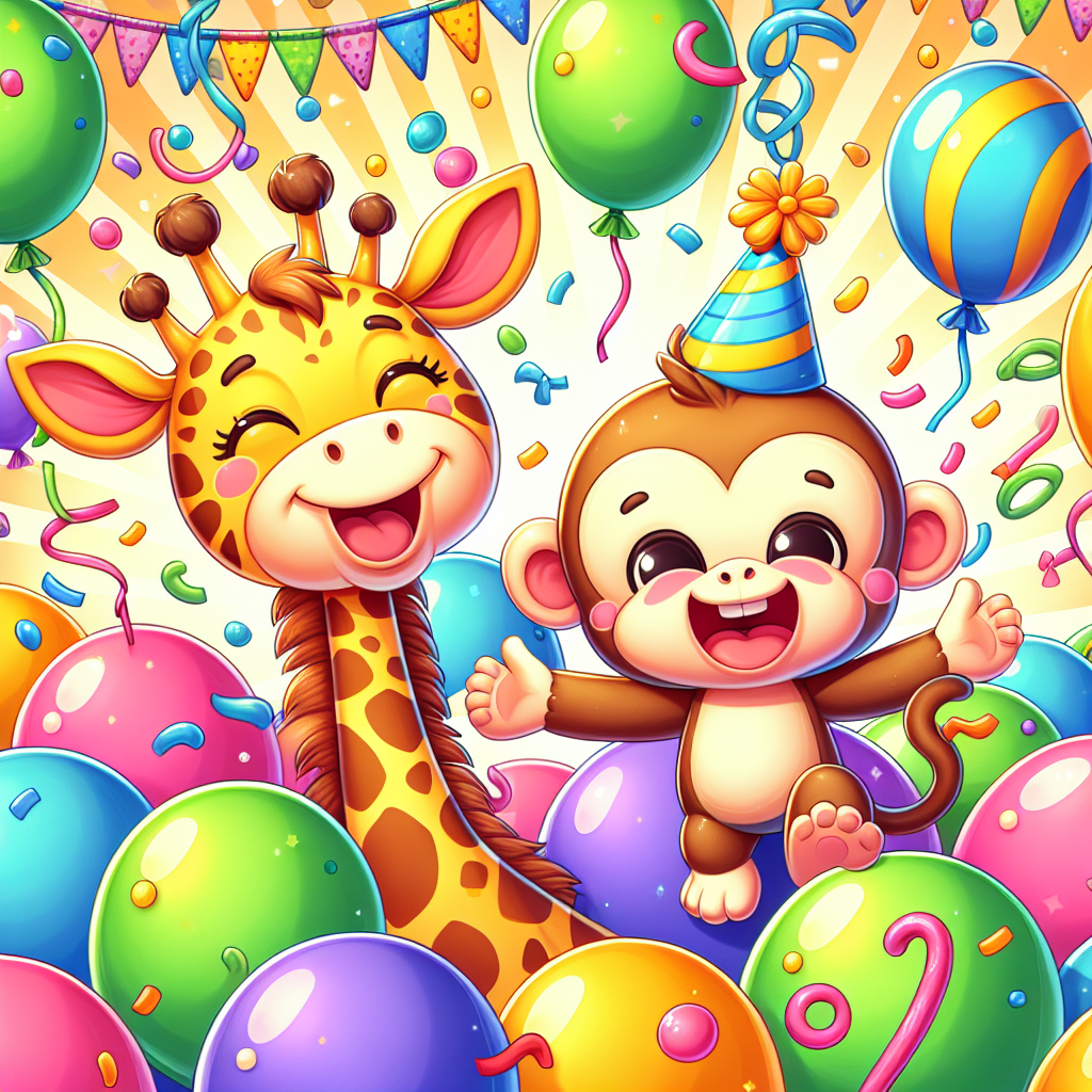 Joyful Balloon Party Paint By Color