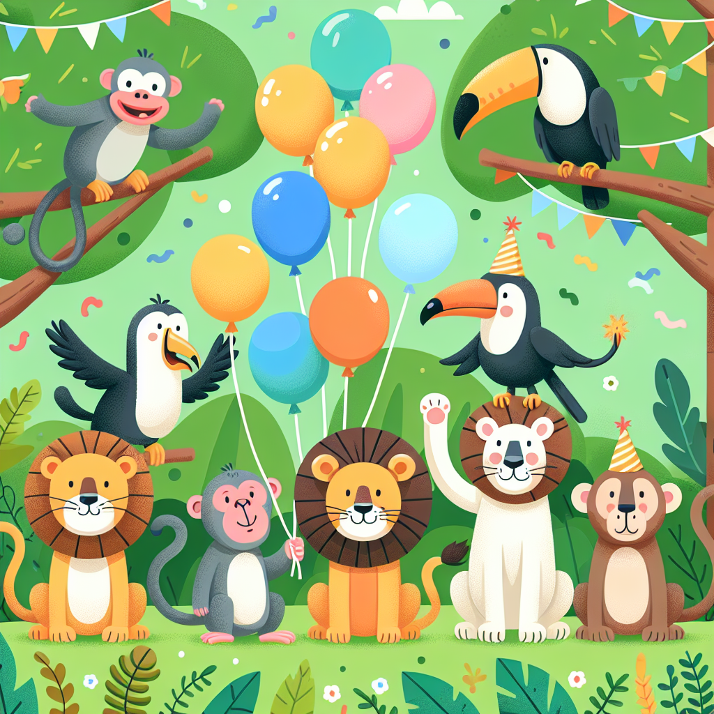 Jolly Jungle Party Paint By Diamonds Kits
