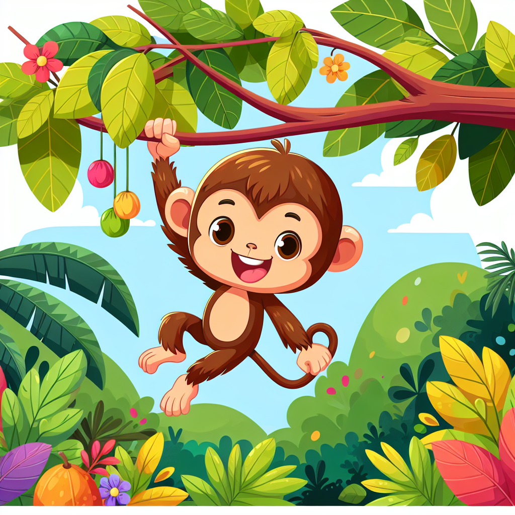 Silly Little Monkey Paint By Color