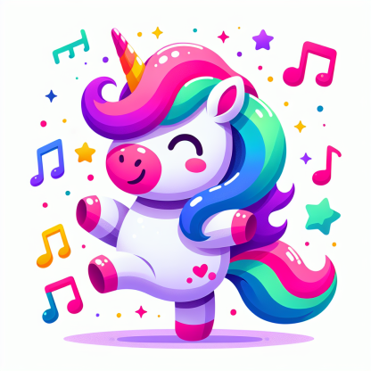 Dance Party Unicorn Paint By Diamond
