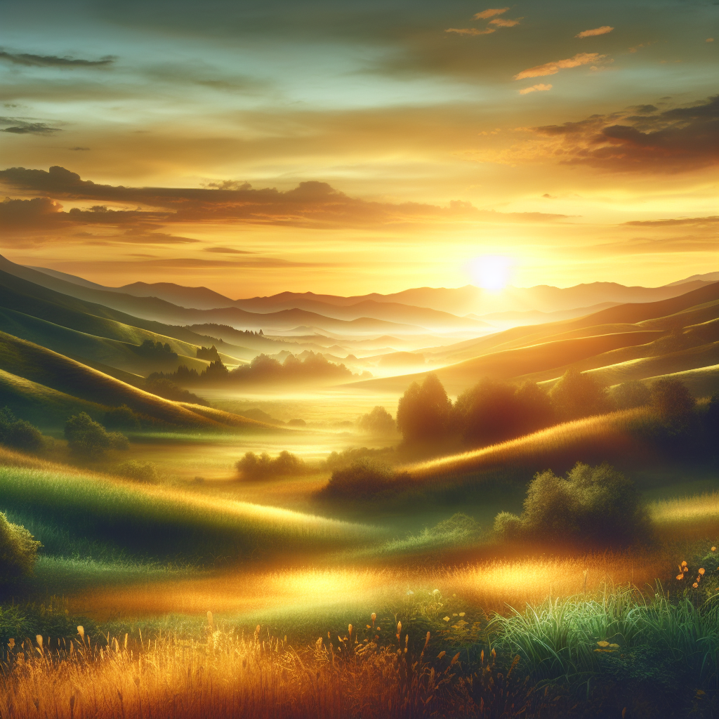 Peaceful Sunrise Landscape DIY Paint By Diamonds