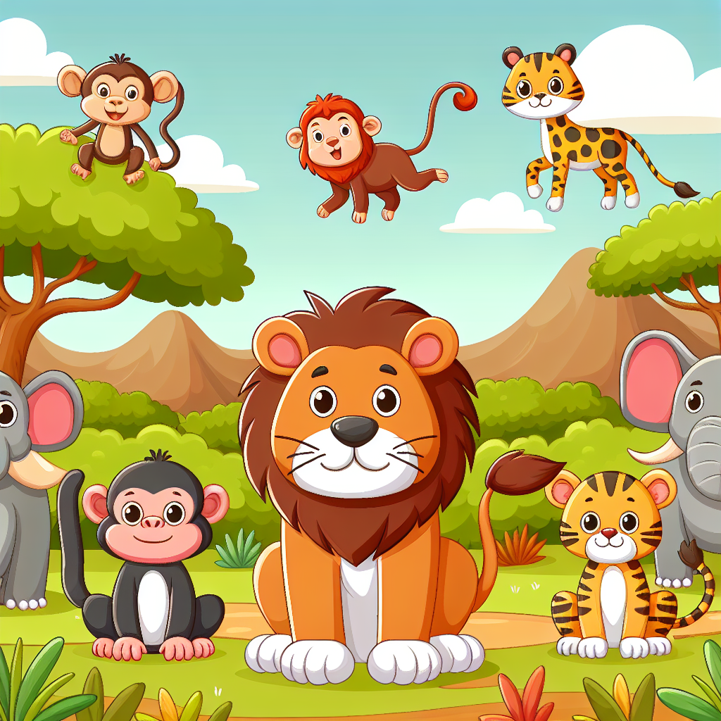 Zoo Safari Painting Diamond Kit