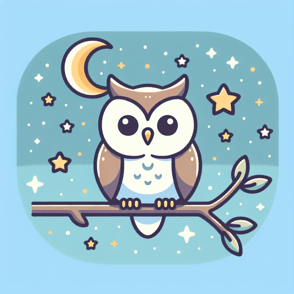 Hooting Owl's Night Adventure Painting Diamond Kit