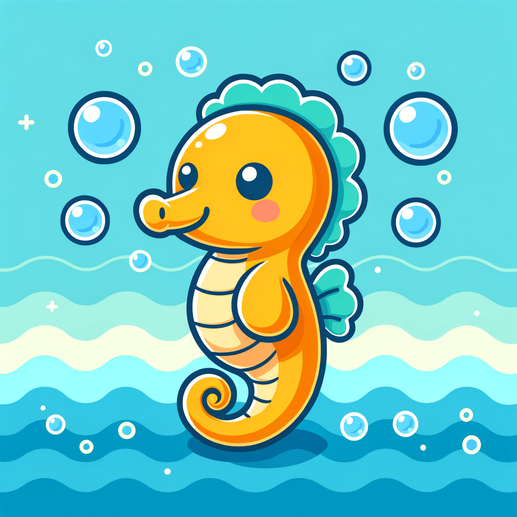 Bubbly Seahorse Paint By Diamonds