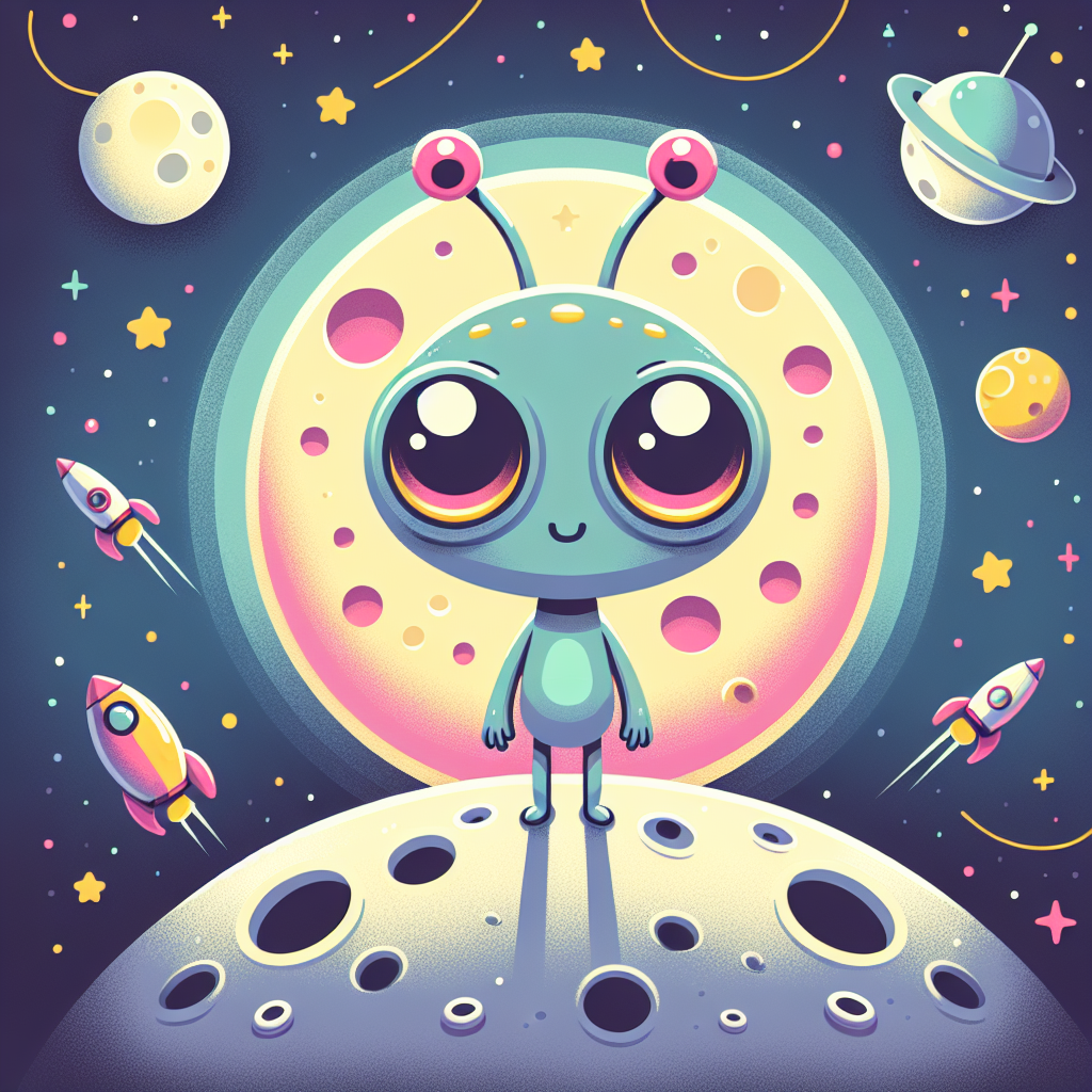 Silly Alien Adventure Paint By Diamonds Art