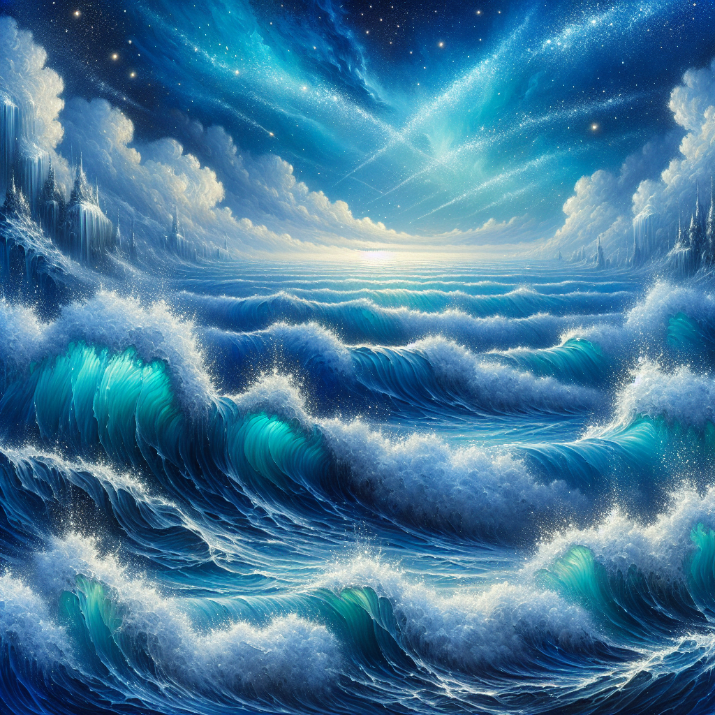 Cosmic Ocean Waves Diamonded Painting Kits