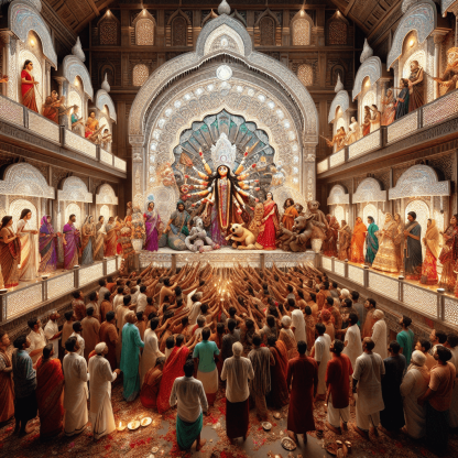 Kolkata Durga Puja - India Diamond Painting
