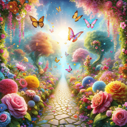 Magical Garden Path Paint By Diamonds