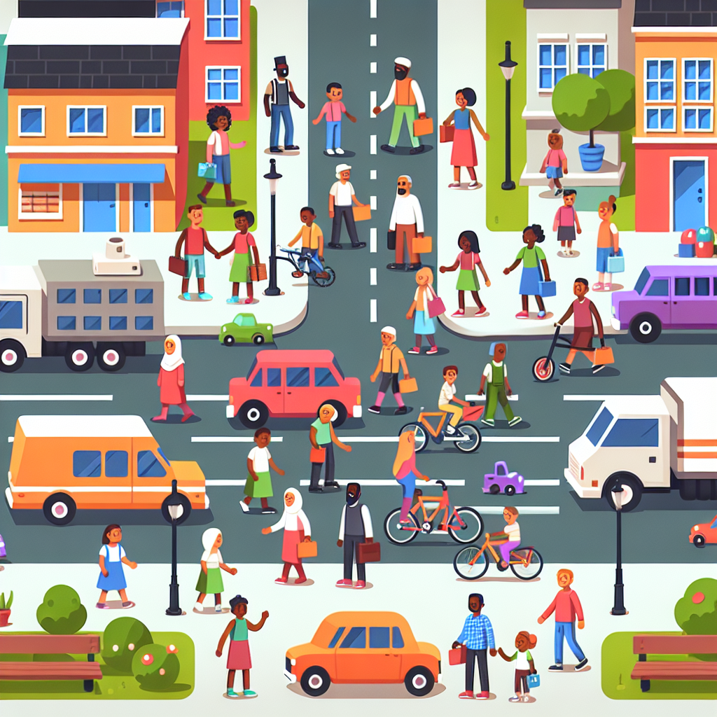 Busy Town Life Paint By Diamonds Art