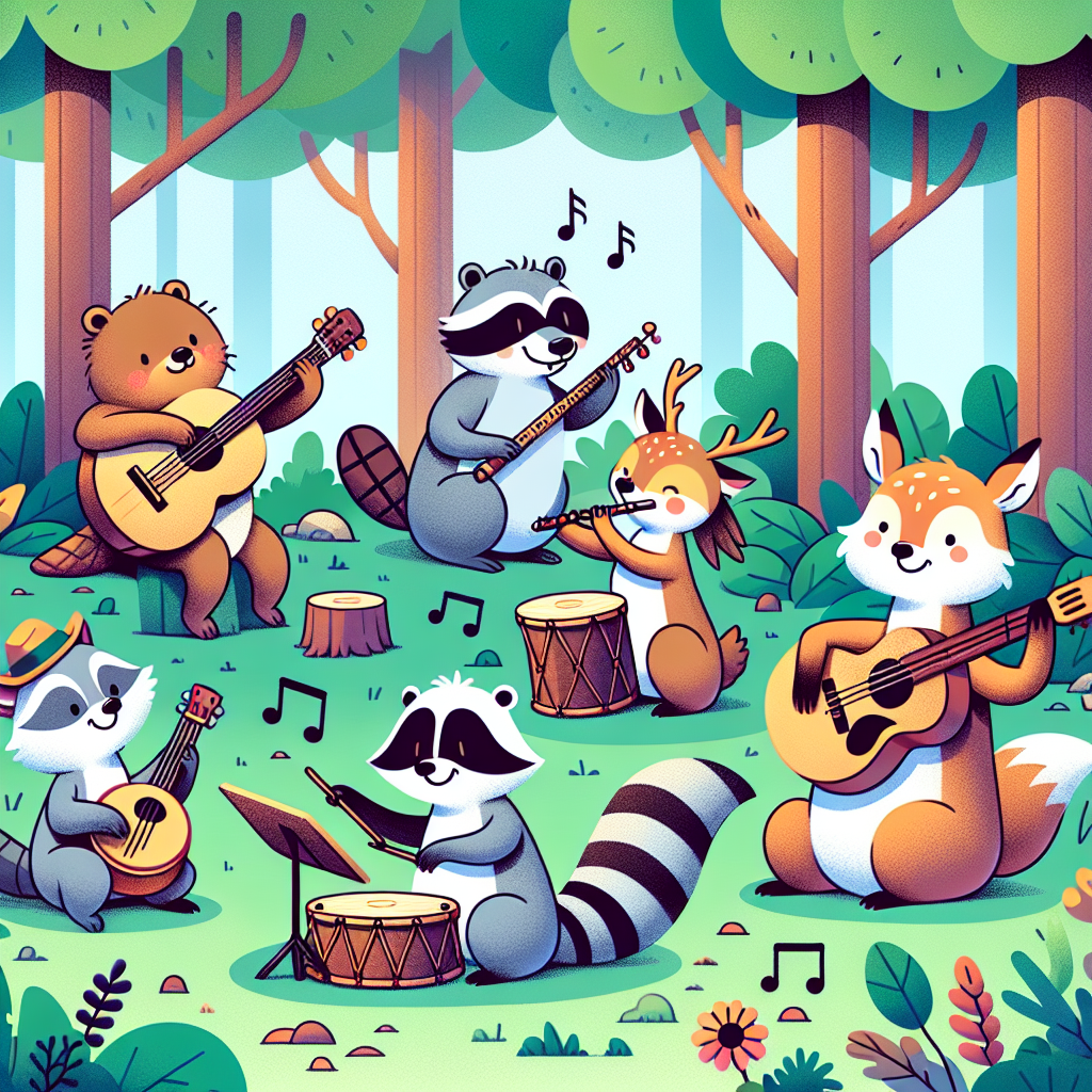 Musical Forest Band Paint By Color
