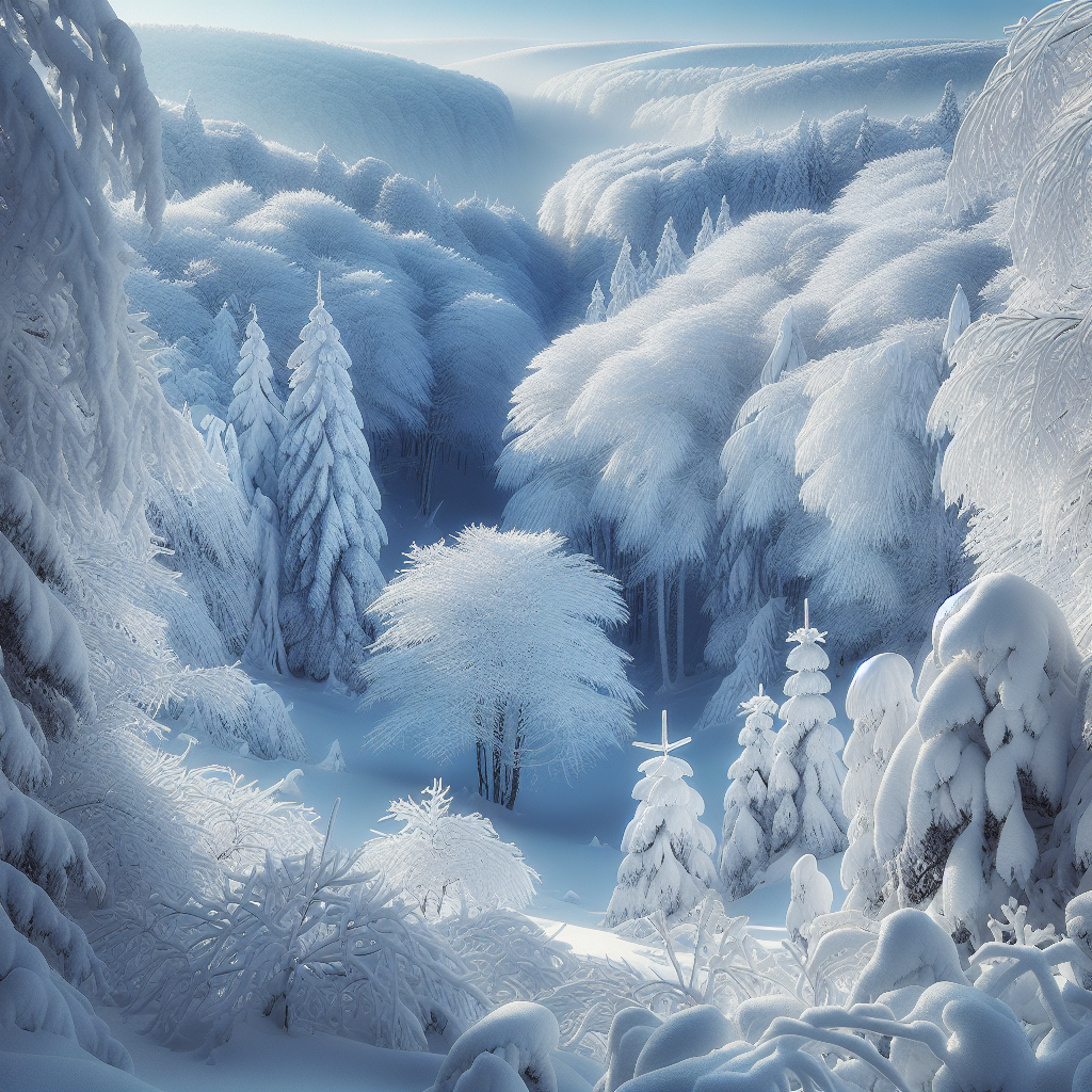 Snowy Woodland Enchantment Diamond Painting